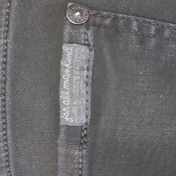 7 For All Mankind Black Ankle  High Rise Jeans Size 26 - Picture 7 of 9